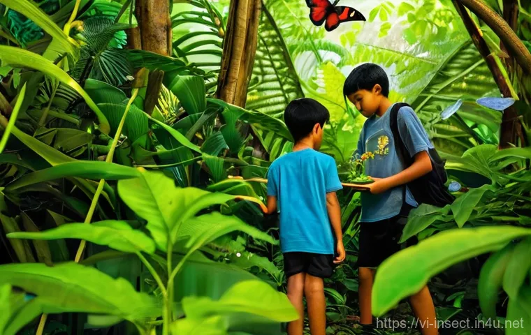 곤충 멸종 위기 종 - **Contrast of Agricultural Practices:** A compelling diptych, split down the middle, illustrating th...