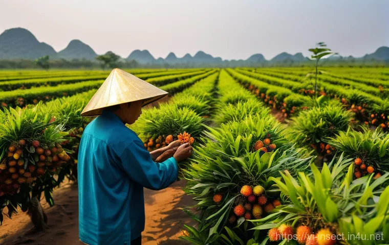 곤충 서식지 변화와 영향 - **Urban Green Oasis and Modernity in Vietnam**
    A highly detailed, realistic image depicting a vi...