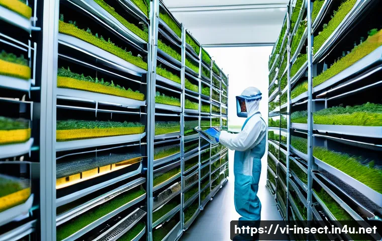 곤충 사료 시장 동향 - A modern automated insect farm in Southeast Asia specializing in black soldier fly larvae production...